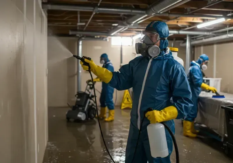 Basement Sanitization and Antimicrobial Treatment process in Hapeville, GA