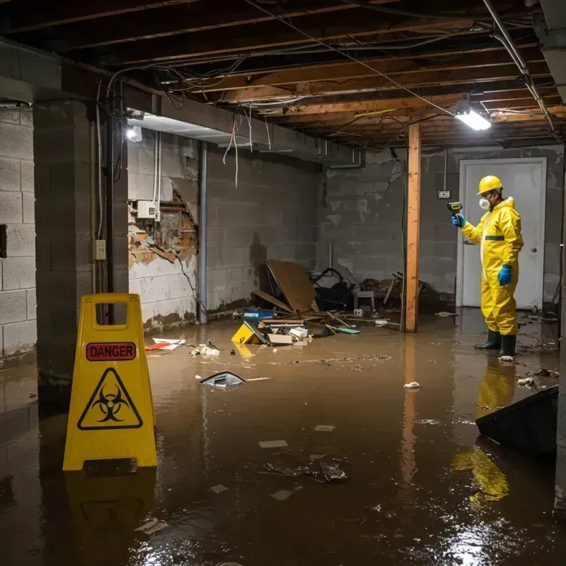 Flooded Basement Electrical Hazard in Hapeville, GA Property